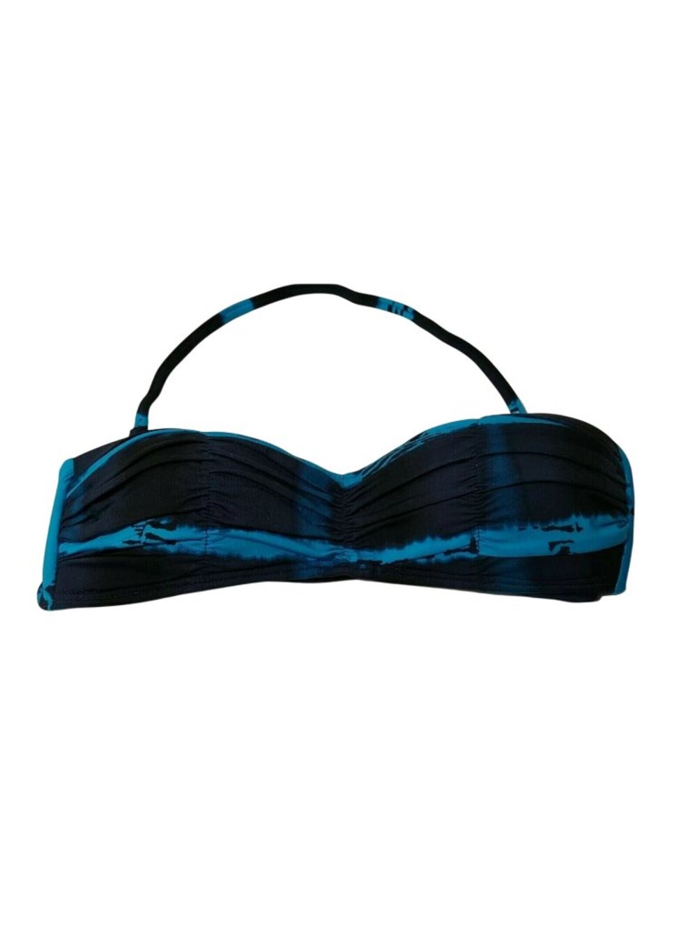 ANA A New Approach Bikini Swim Top Halter Bandeau Women Size 6 Blue Beach